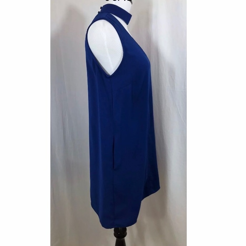 Jack by BB Dakota Blue Momsen Crepe Shift Dress - Picture 4 of 8